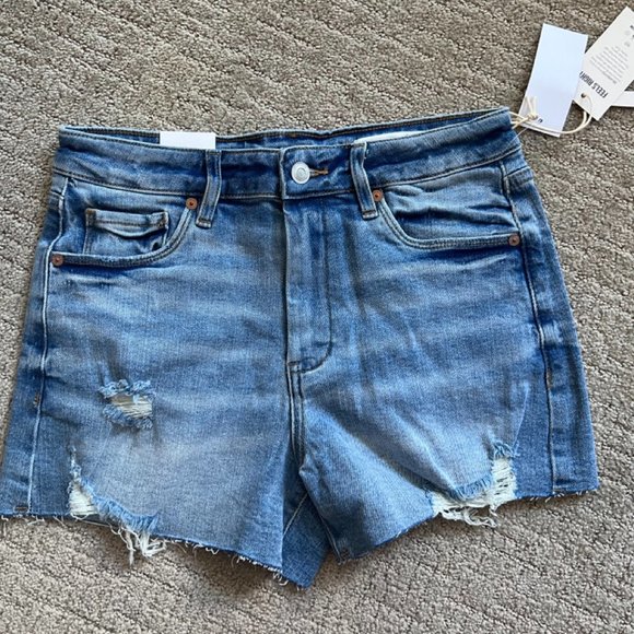 BLANKNYC The Reeve High Waist Denim Shorts In Say Something, 26, NWT - Picture 4 of 6